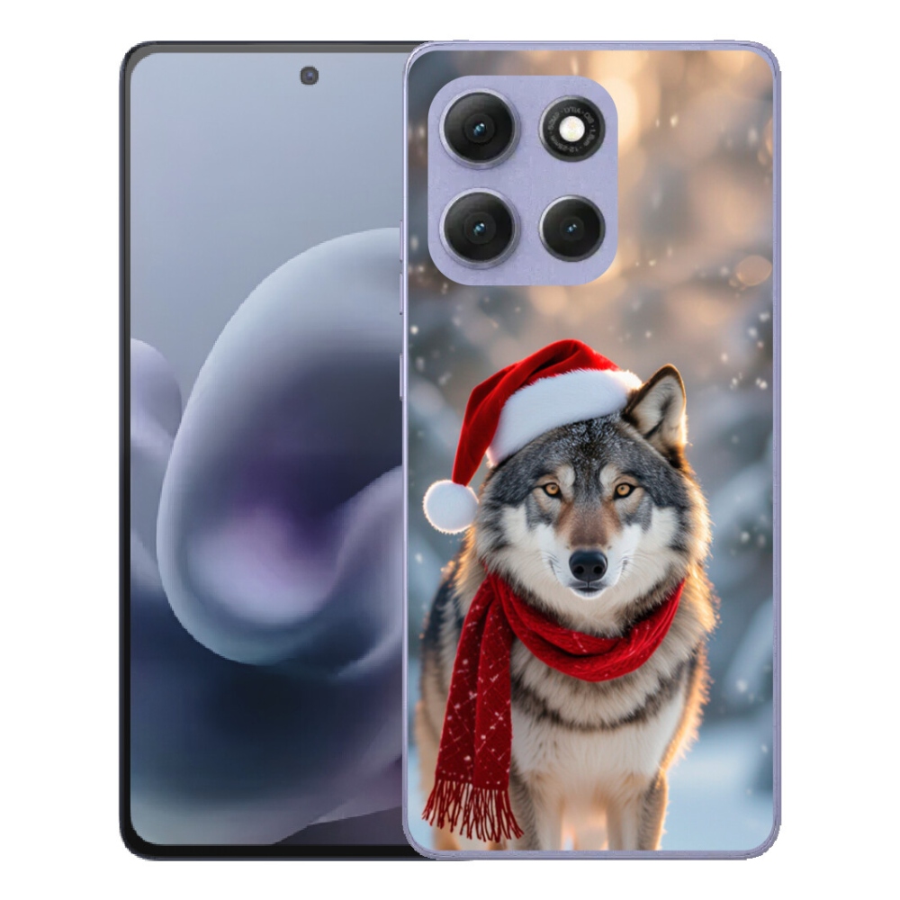 Gelový kryt mmCase na Motorola Moto G86 Power 5G - vánoční vlk
