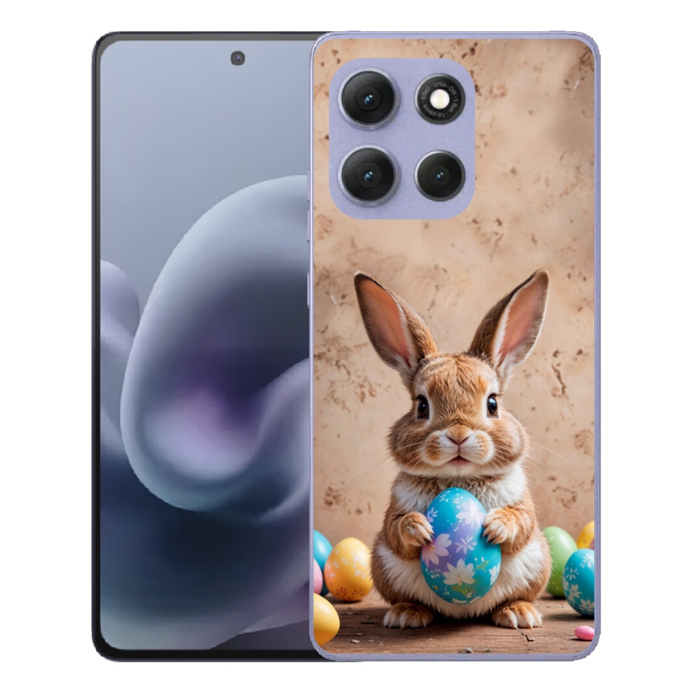 Gelový kryt mmCase na Motorola Moto G86 Power 5G - velikonoční králíček