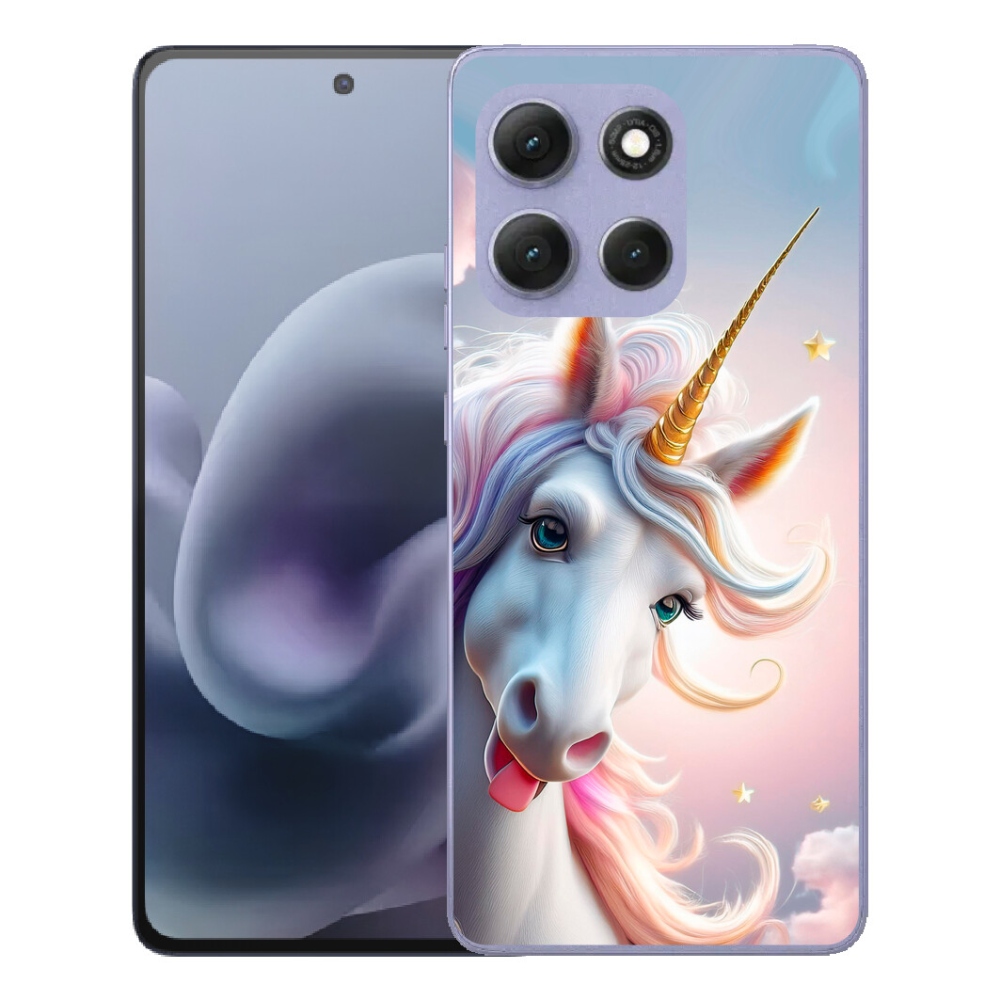 Gelový kryt mmCase na Motorola Moto G86 Power 5G - veselý jednorožec