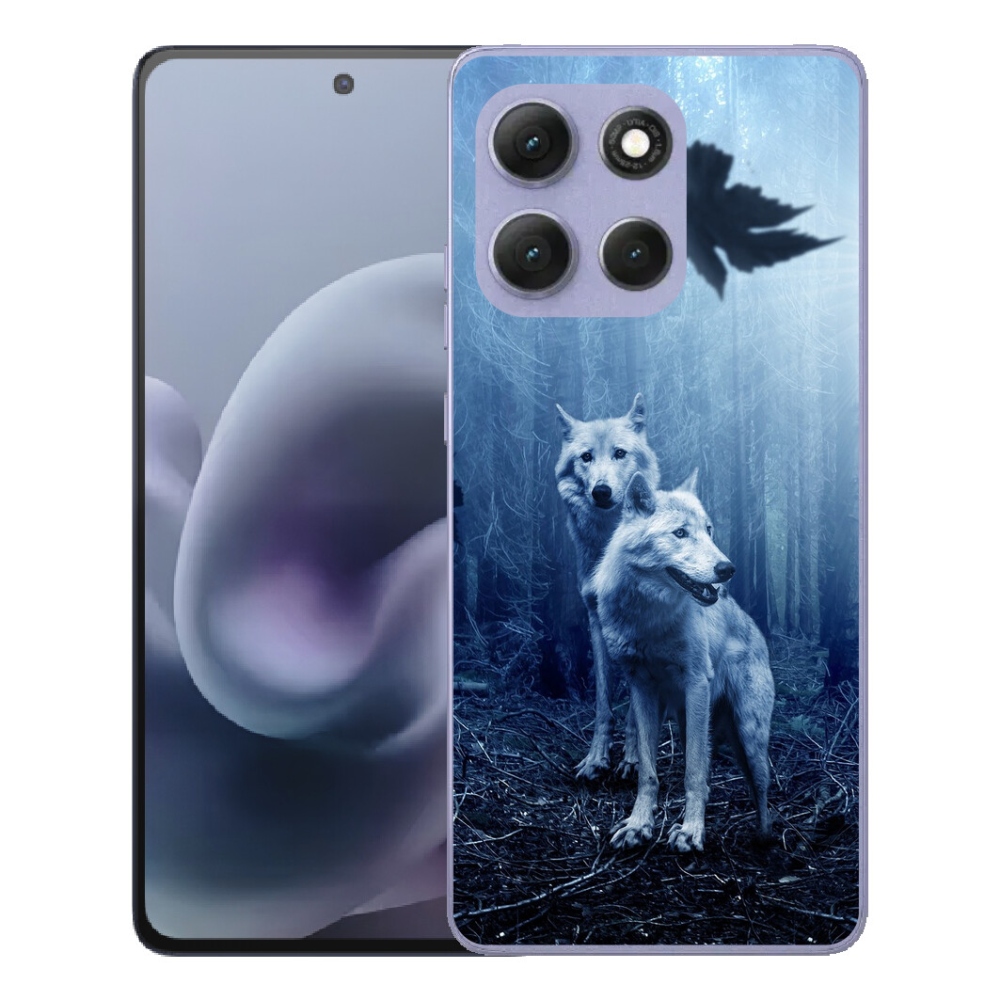 Gelový kryt mmCase na Motorola Moto G86 Power 5G - vlci v lese