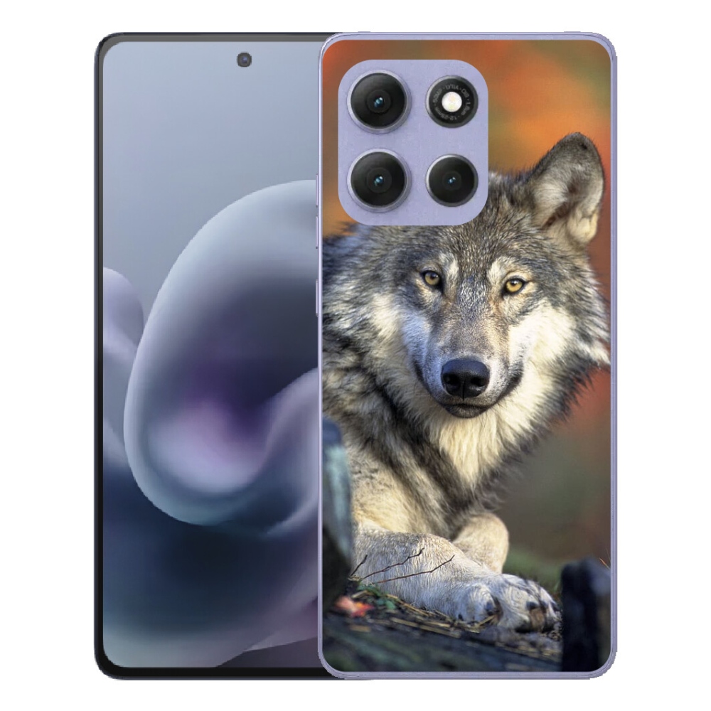 Gelový kryt mmCase na Motorola Moto G86 Power 5G - vlk