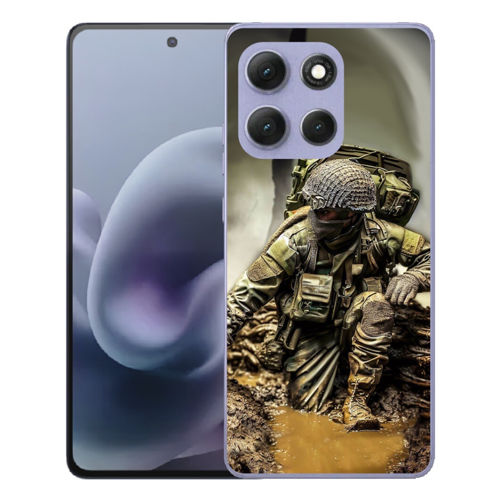 Gelový kryt mmCase na Motorola Moto G86 Power 5G - voják