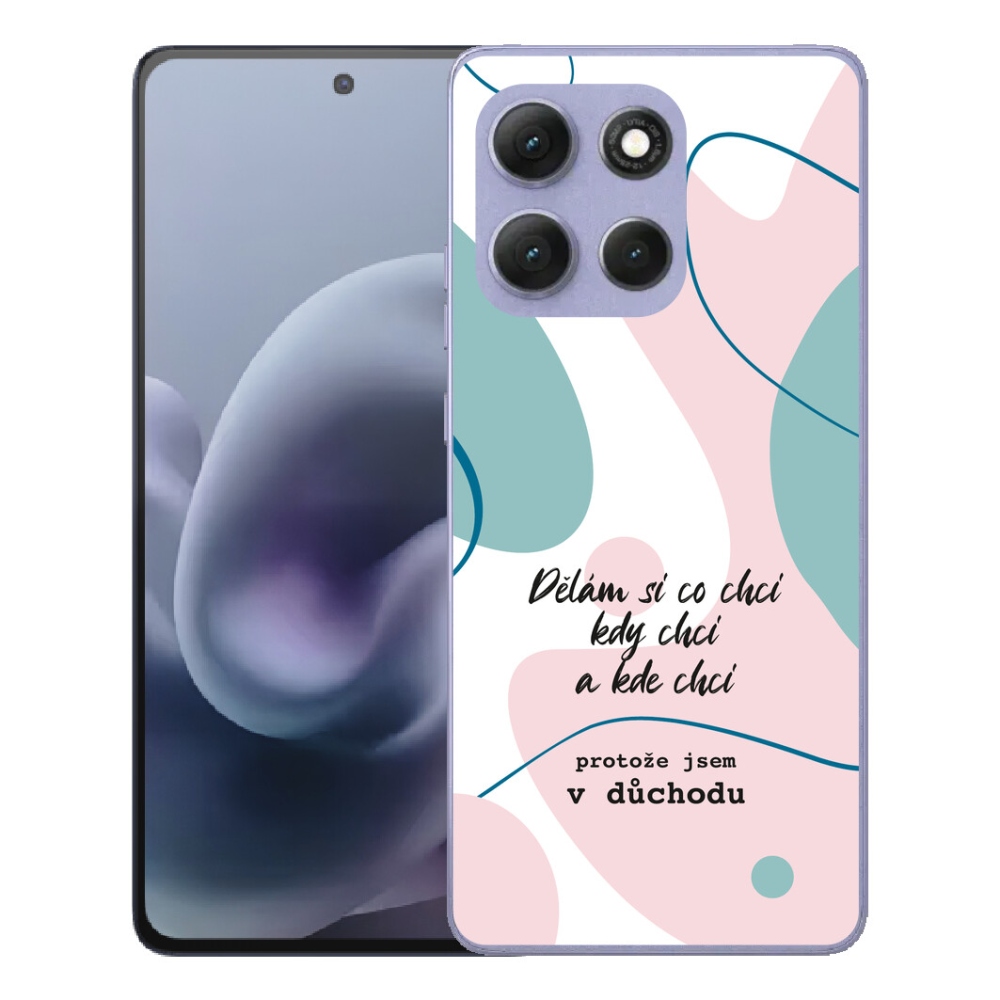 Gelový kryt mmCase na Motorola Moto G86 Power 5G - vtipný text 10 bílé pozadí