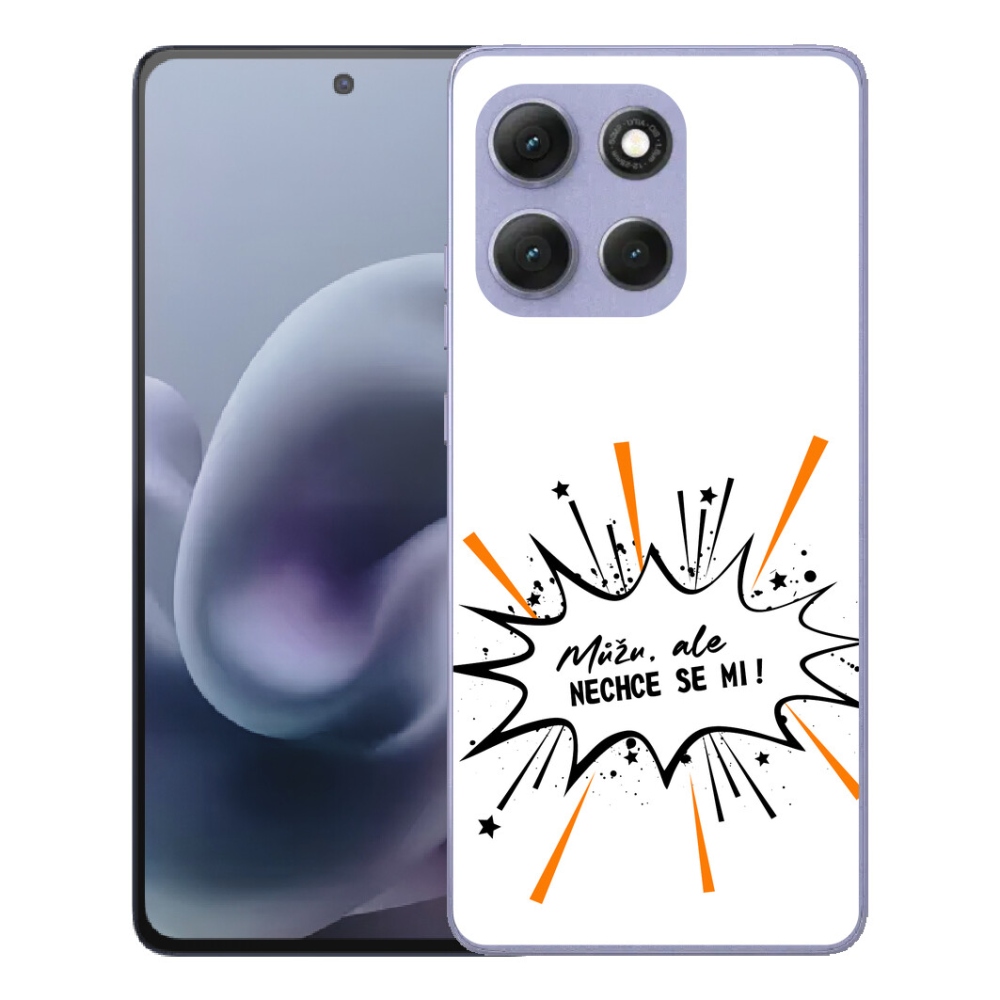 Gelový kryt mmCase na Motorola Moto G86 Power 5G - vtipný text 11 bílé pozadí