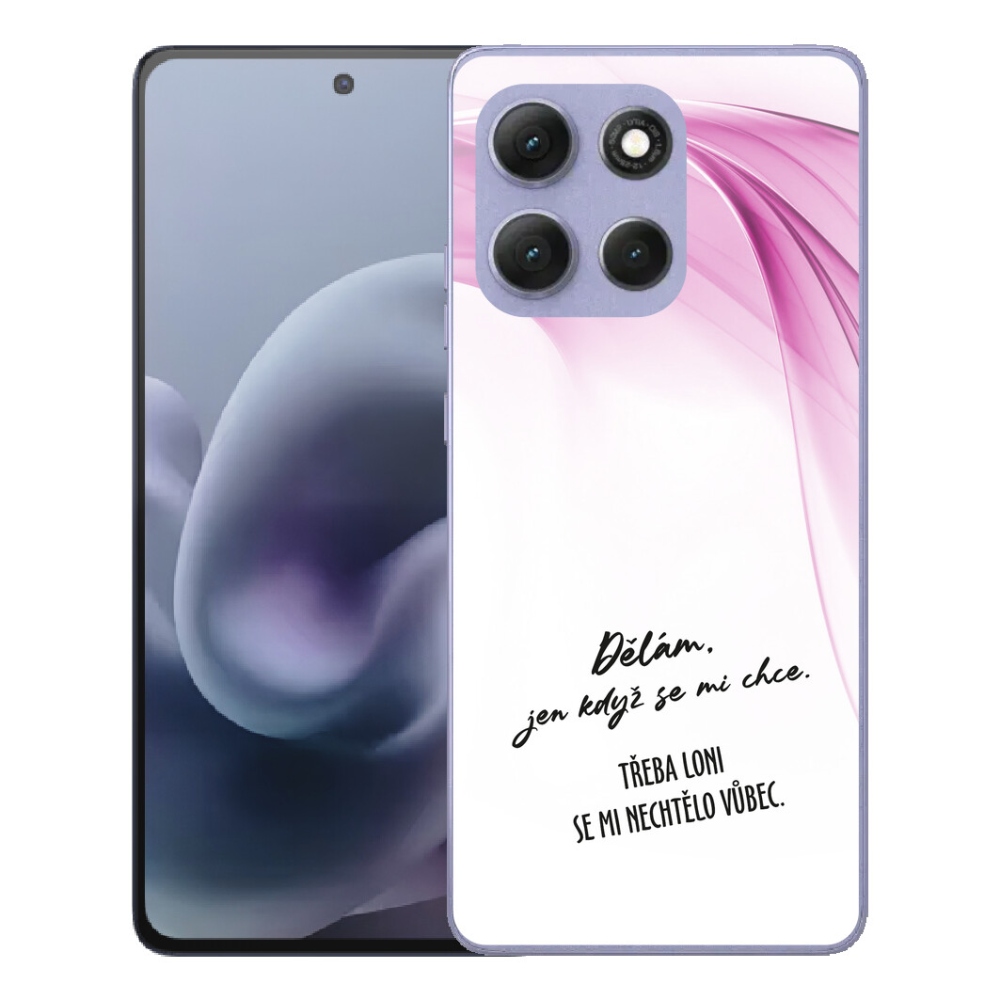 Gelový kryt mmCase na Motorola Moto G86 Power 5G - vtipný text 12 bílé pozadí