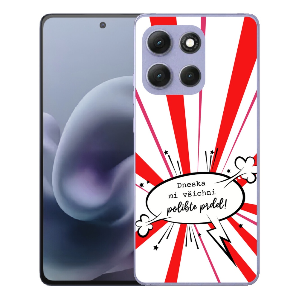 Gelový kryt mmCase na Motorola Moto G86 Power 5G - vtipný text 15 bílé pozadí