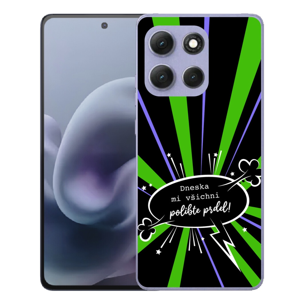 Gelový kryt mmCase na Motorola Moto G86 Power 5G - vtipný text 15 černé pozadí