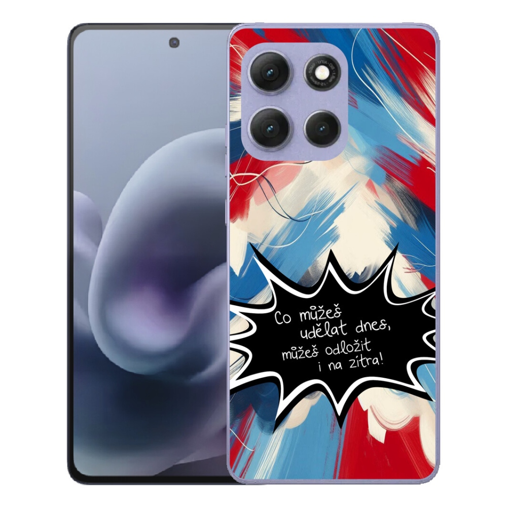 Gelový kryt mmCase na Motorola Moto G86 Power 5G - vtipný text 9 černé pozadí