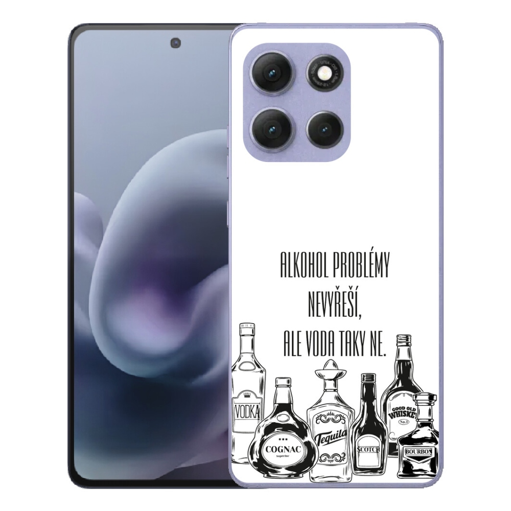 Gelový kryt mmCase na Motorola Moto G86 Power 5G - vtipný text bílé pozadí