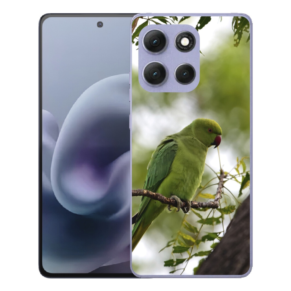 Gelový kryt mmCase na Motorola Moto G86 Power 5G - zelený papoušek