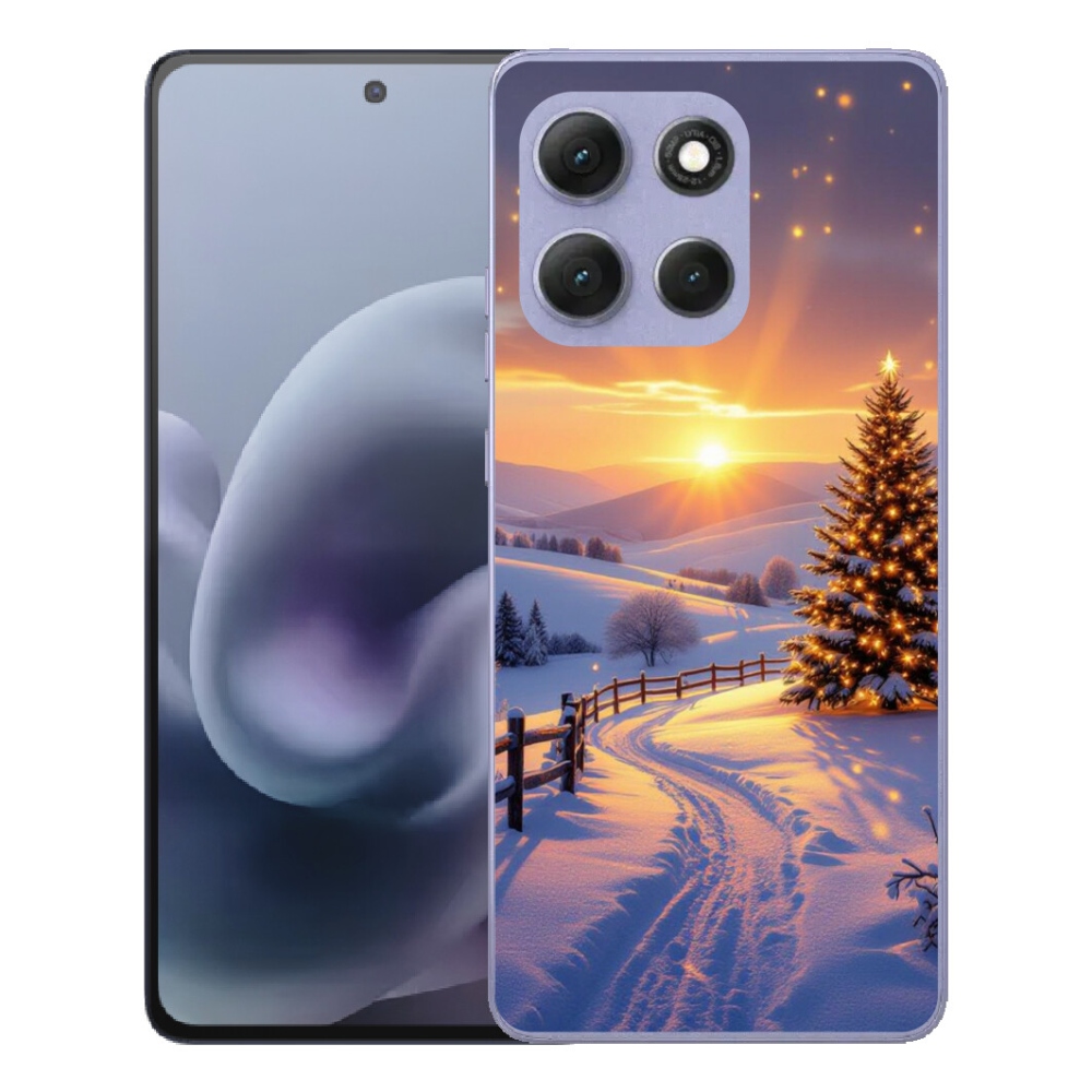 Gelový kryt mmCase na Motorola Moto G86 Power 5G - zimní krajina