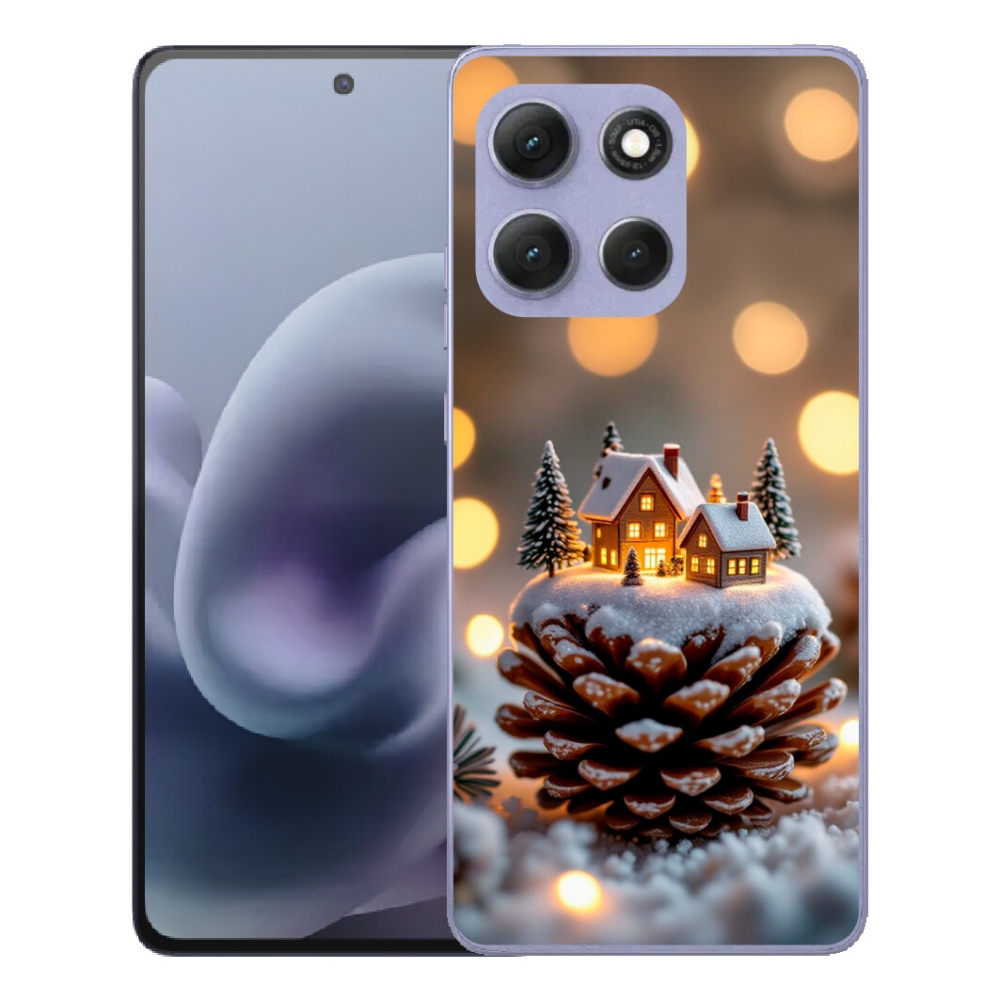 Gelový kryt mmCase na Motorola Moto G86 Power 5G - zimní vesnička