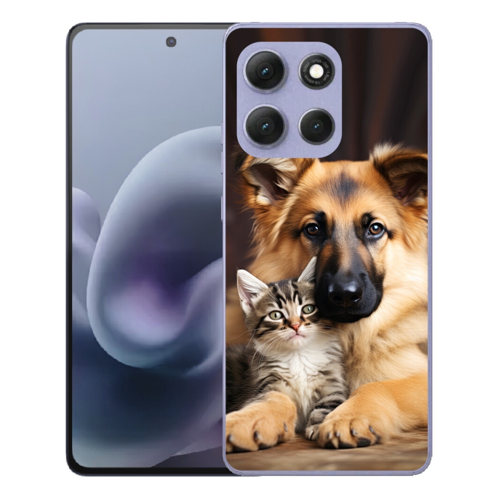 Gelový kryt mmCase na Motorola Moto G86 Power 5G - zvířecí přátelství