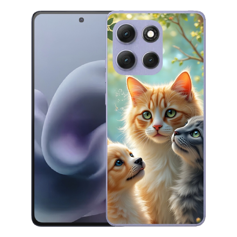 Gelový kryt mmCase na Motorola Moto G86 Power 5G - zvířecí přátelství 2