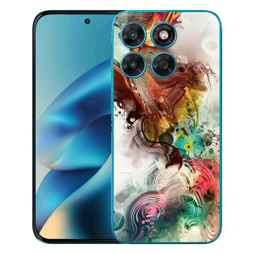 Gelový kryt mmCase na Motorola Moto G87/G77/G67 - abstrakt 1
