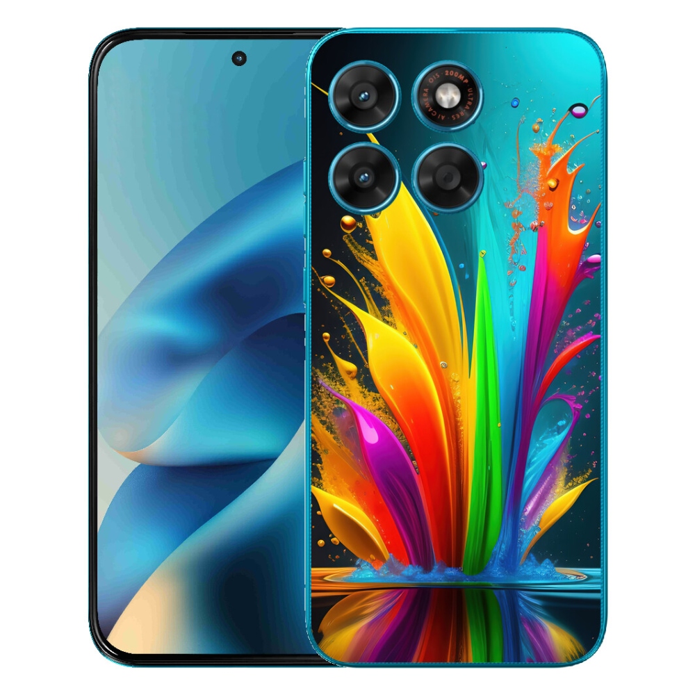 Gelový kryt mmCase na Motorola Moto G87/G77/G67 - abstraktní motiv 1