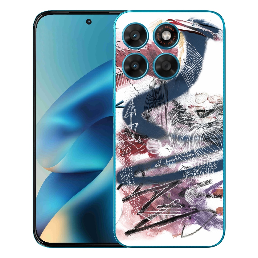 Gelový kryt mmCase na Motorola Moto G87/G77/G67 - abstraktní motiv 28