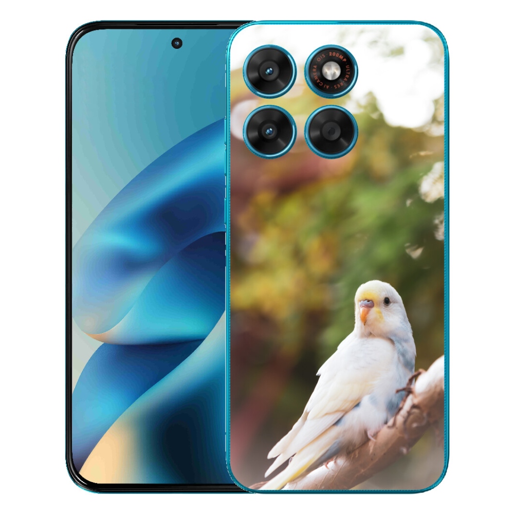 Gelový kryt mmCase na Motorola Moto G87/G77/G67 - andulka bílá