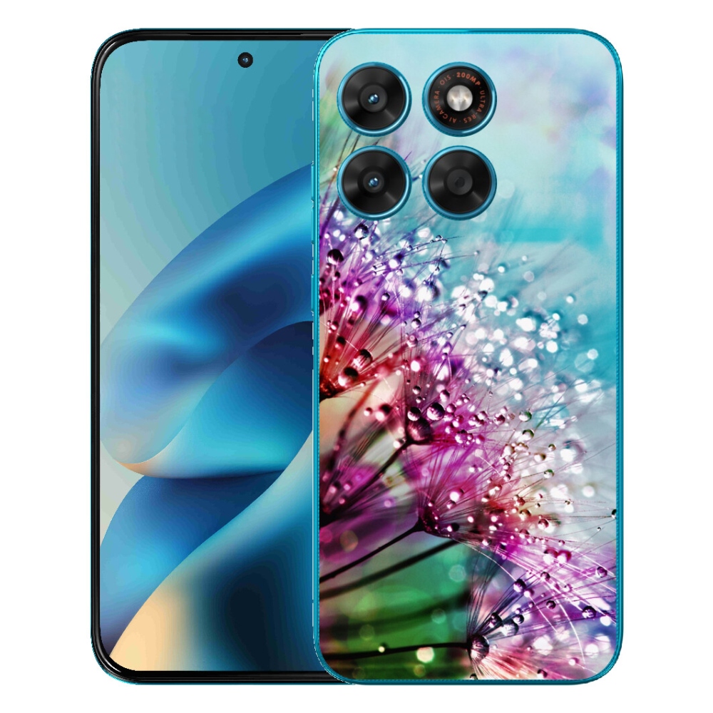 Gelový kryt mmCase na Motorola Moto G87/G77/G67 - barevné květy