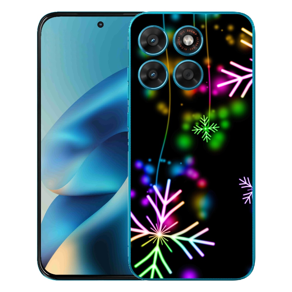 Gelový kryt mmCase na Motorola Moto G87/G77/G67 - barevné vločky