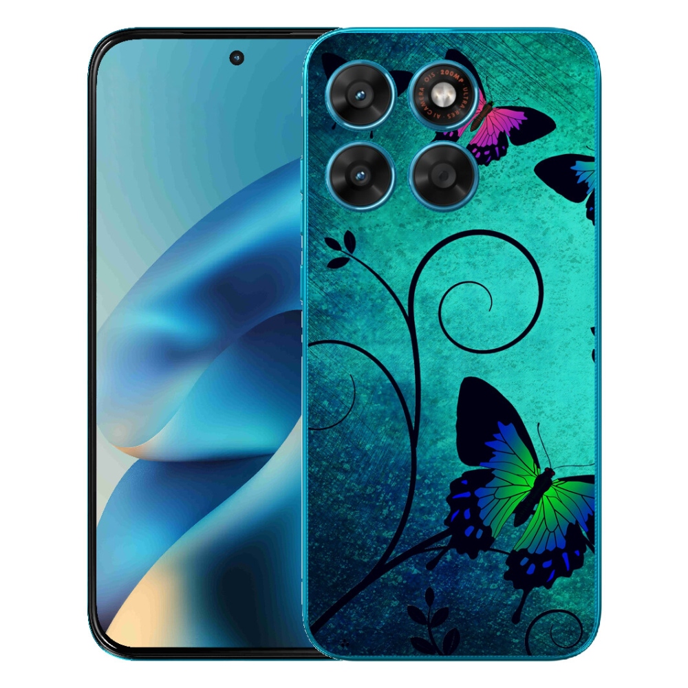 Gelový kryt mmCase na Motorola Moto G87/G77/G67 - barevní motýli