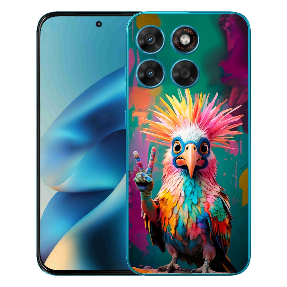 Gelový kryt mmCase na Motorola Moto G87/G77/G67 - barevný rebel