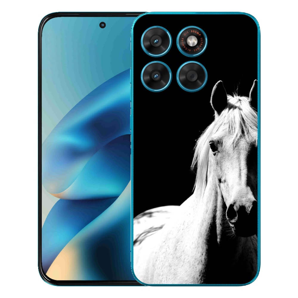 Gelový kryt mmCase na Motorola Moto G87/G77/G67 - bílý kůň 5