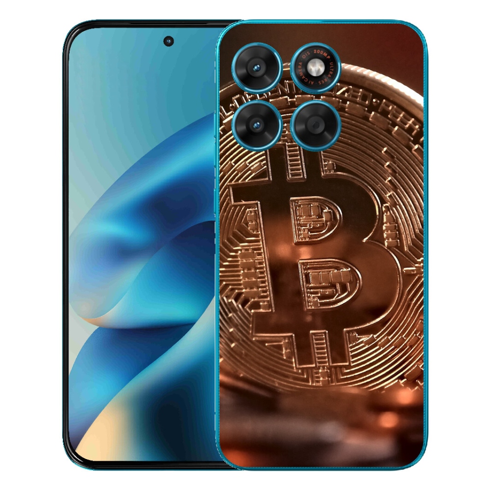 Gelový kryt mmCase na Motorola Moto G87/G77/G67 - bitcoin