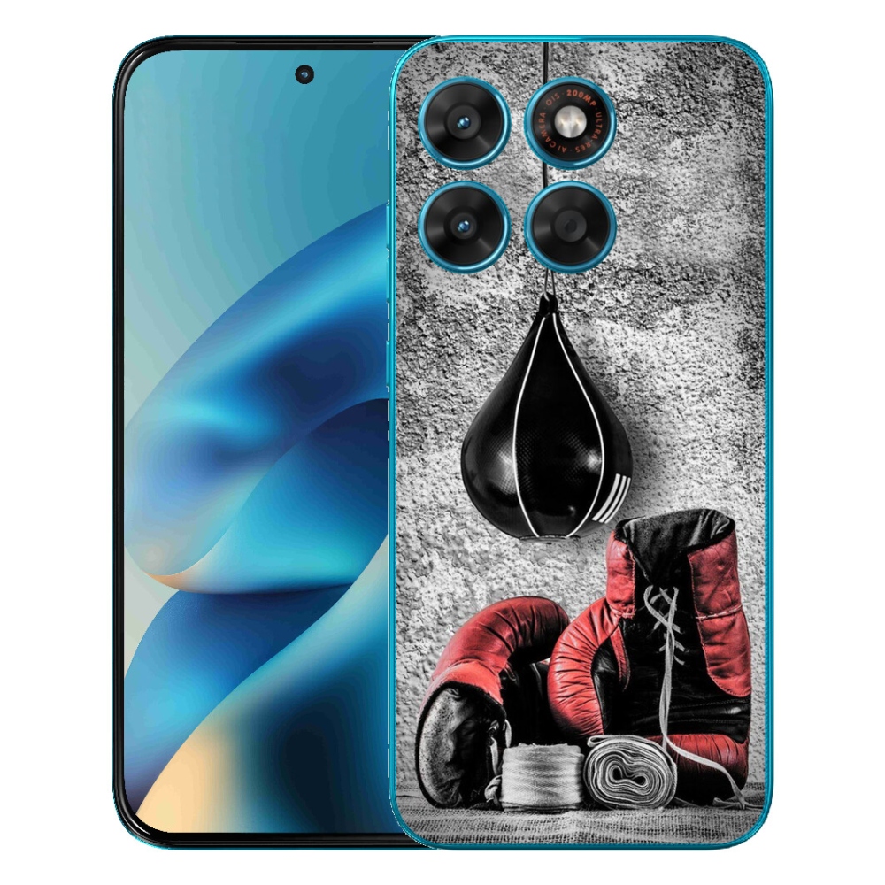 Gelový kryt mmCase na Motorola Moto G87/G77/G67 - boxovací pytel a rukavice