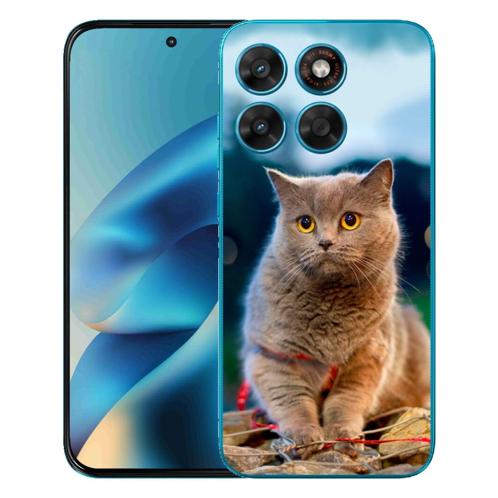 Gelový kryt mmCase na Motorola Moto G87/G77/G67 - britská modrá 2