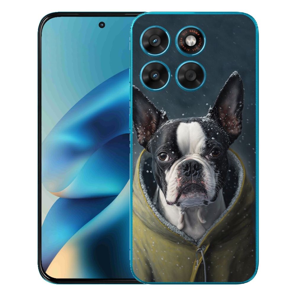 Gelový kryt mmCase na Motorola Moto G87/G77/G67 - buldoček