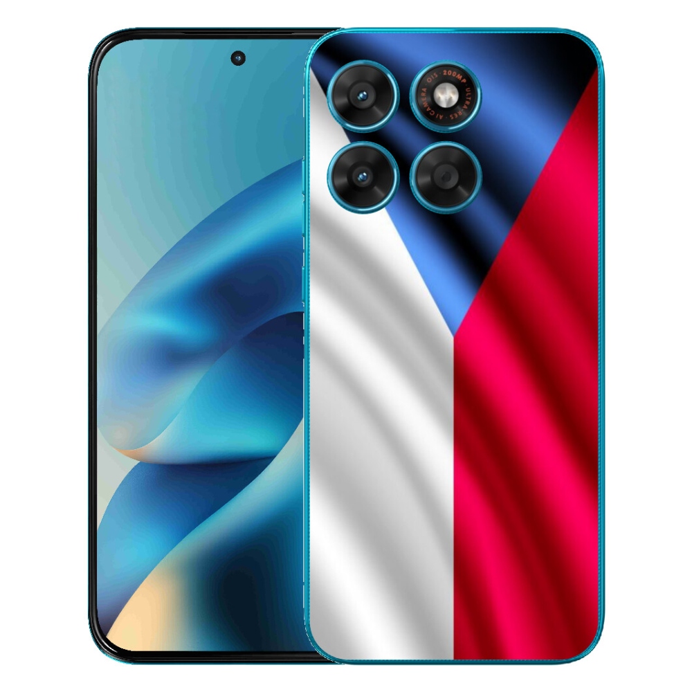Gelový kryt mmCase na Motorola Moto G87/G77/G67 - česká vlajka