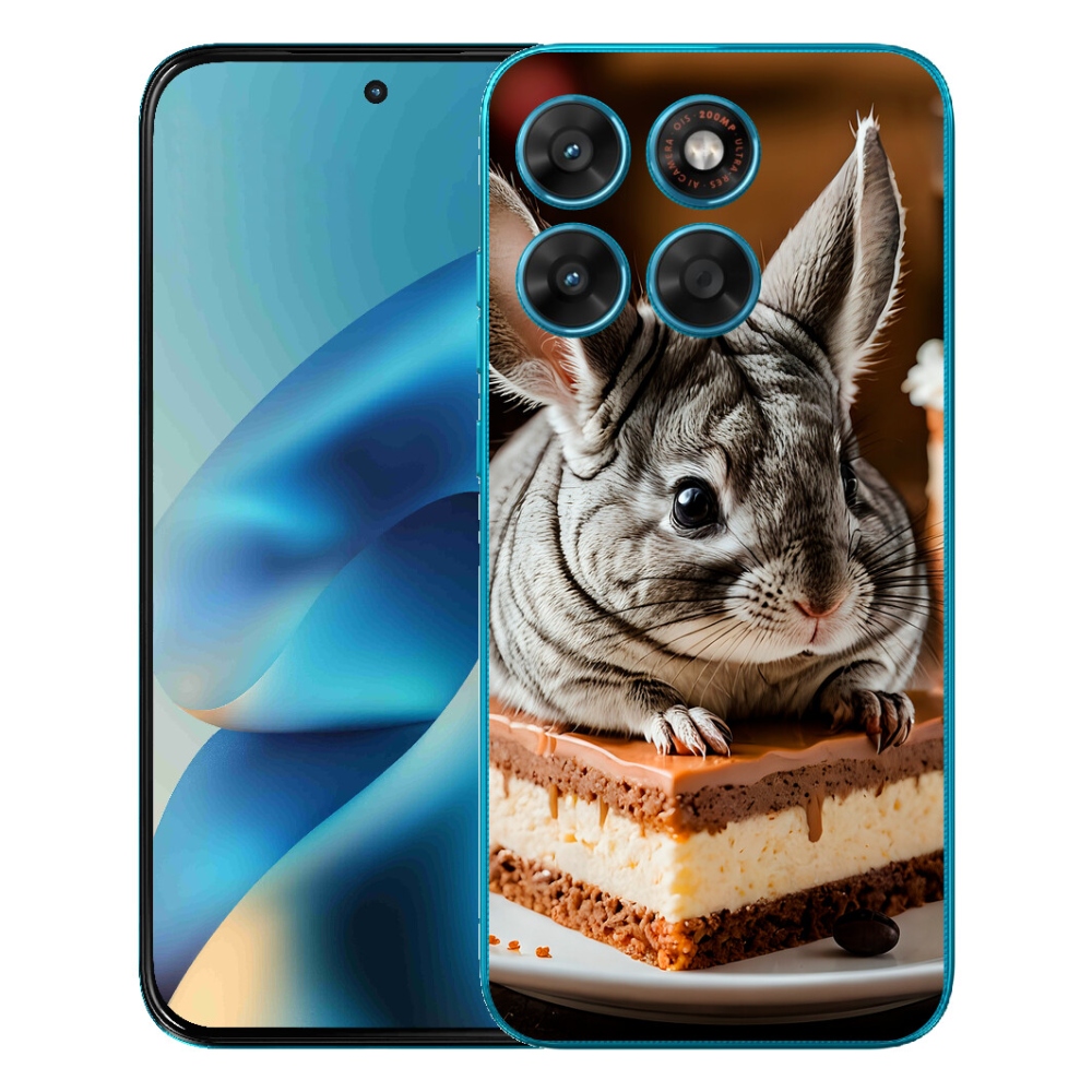 Gelový kryt mmCase na Motorola Moto G87/G77/G67 - činčila