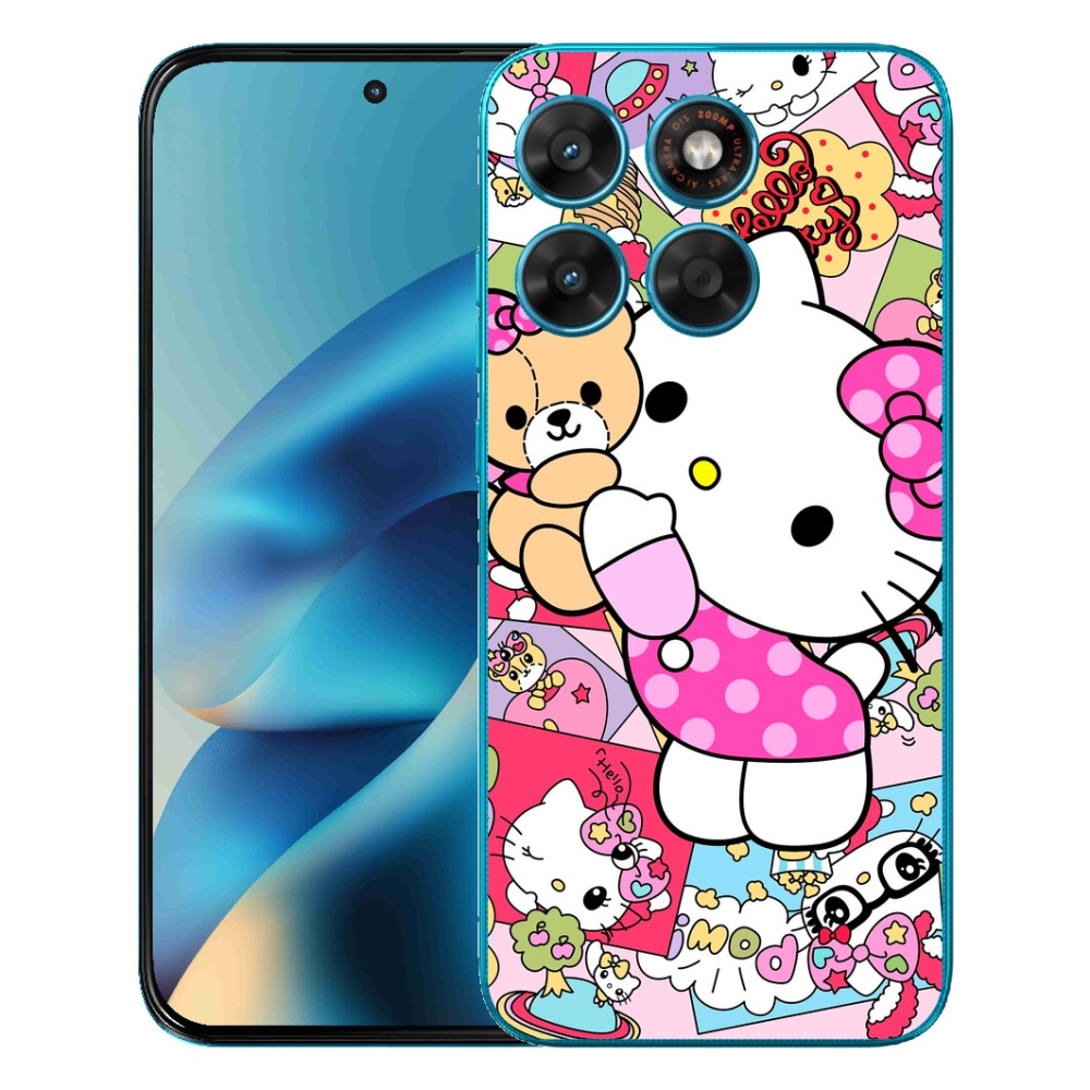 Gelový kryt mmCase na Motorola Moto G87/G77/G67 - cute kitty