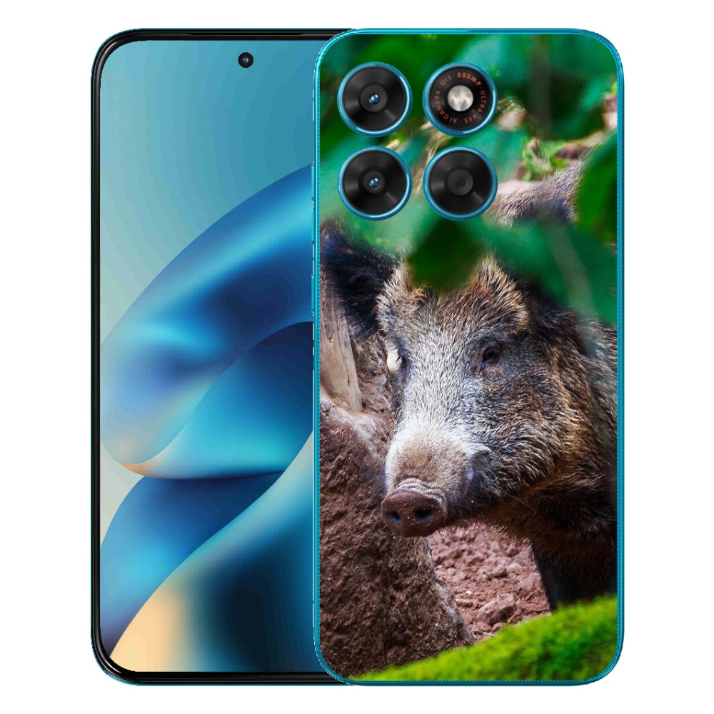 Gelový kryt mmCase na Motorola Moto G87/G77/G67 - divoké prase