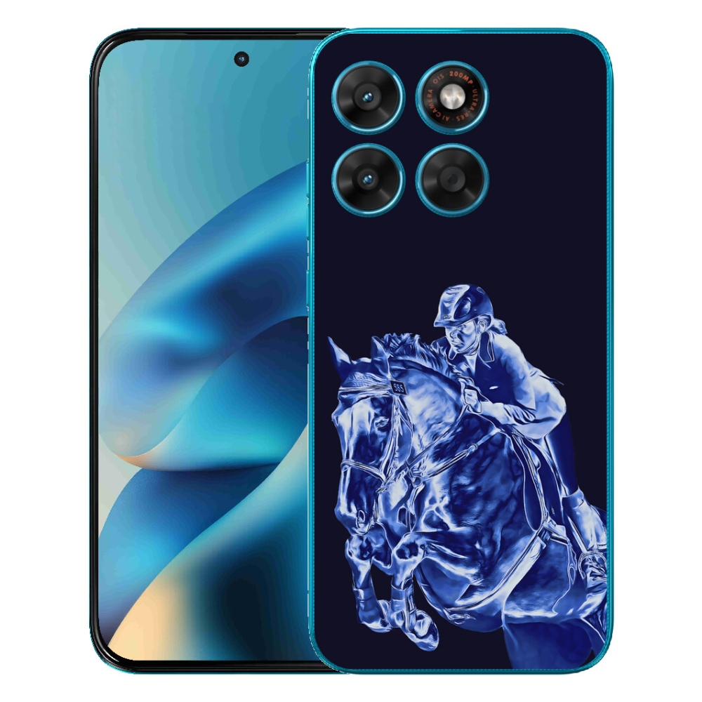 Gelový kryt mmCase na Motorola Moto G87/G77/G67 - dostihový kůň