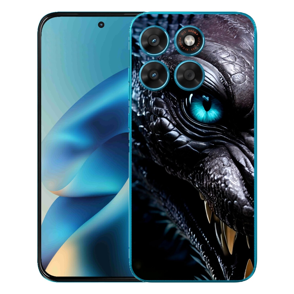 Gelový kryt mmCase na Motorola Moto G87/G77/G67 - dračí pohled