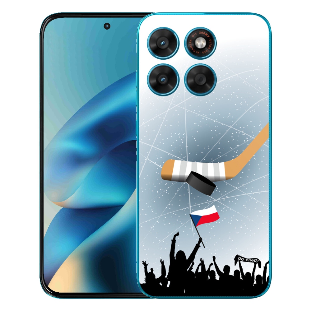 Gelový kryt mmCase na Motorola Moto G87/G77/G67 - fanoušci hokeje