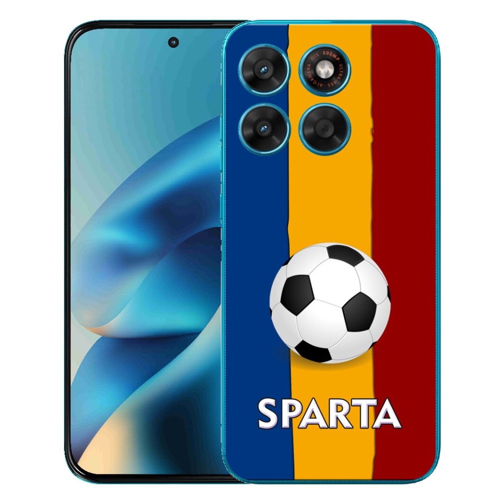 Gelový kryt mmCase na Motorola Moto G87/G77/G67 - fotbal 1