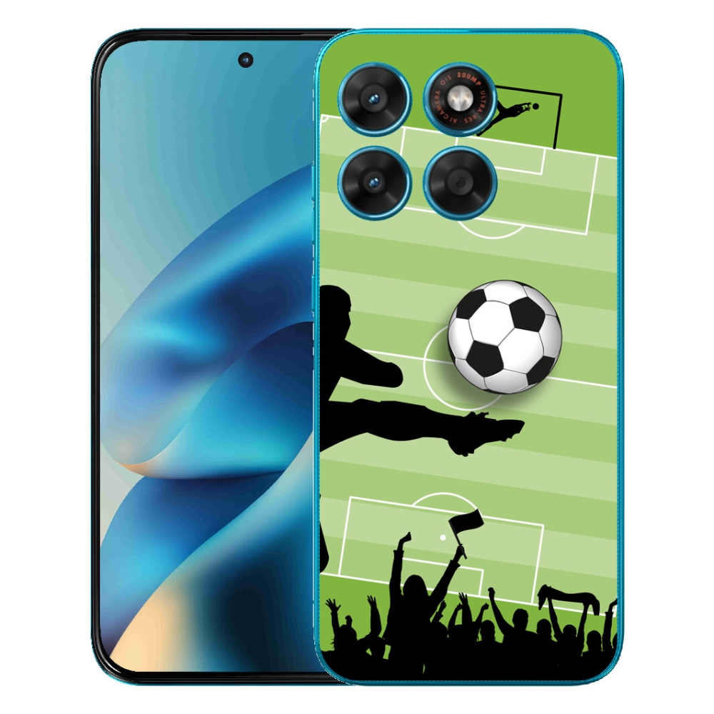 Gelový kryt mmCase na Motorola Moto G87/G77/G67 - fotbal 3