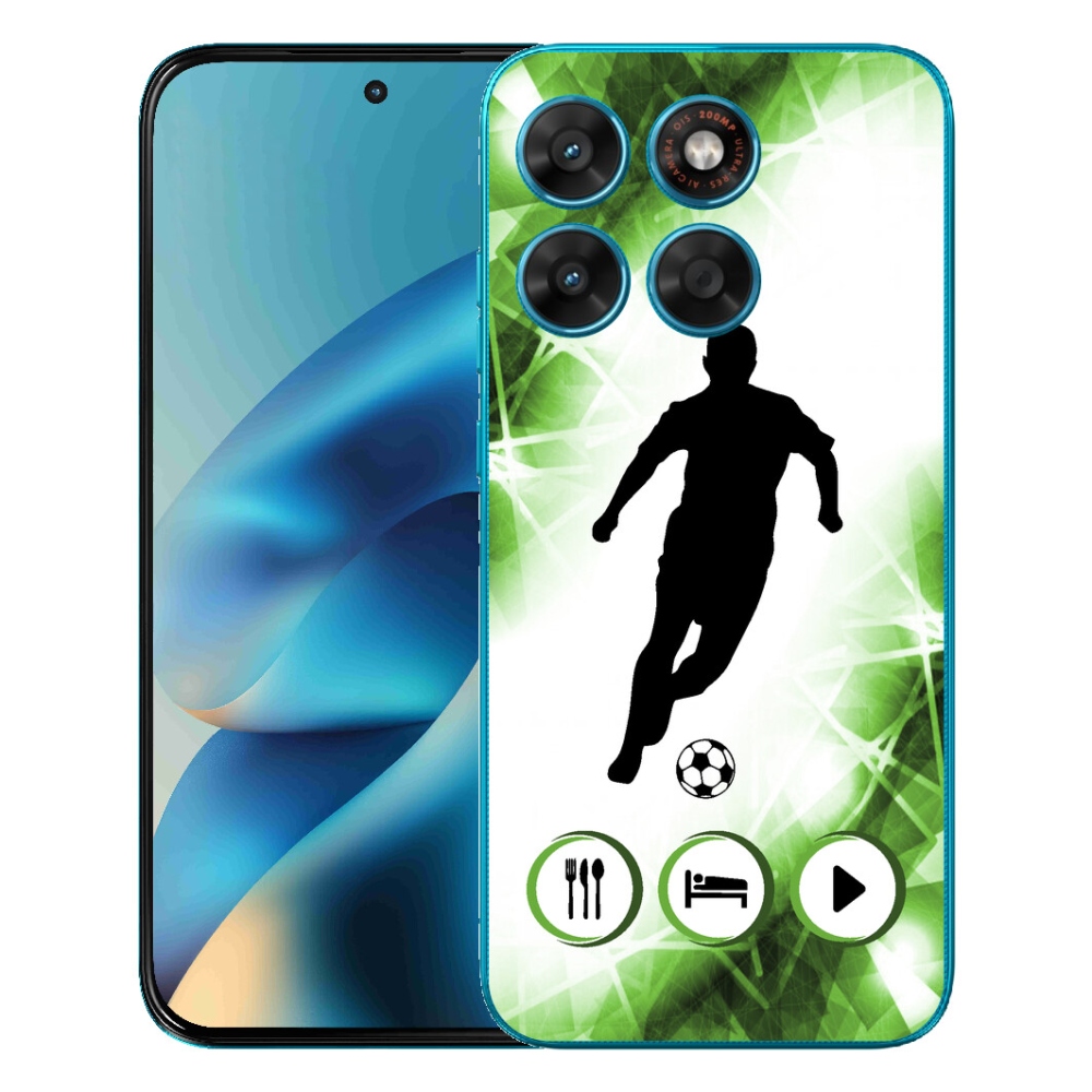 Gelový kryt mmCase na Motorola Moto G87/G77/G67 - fotbalista