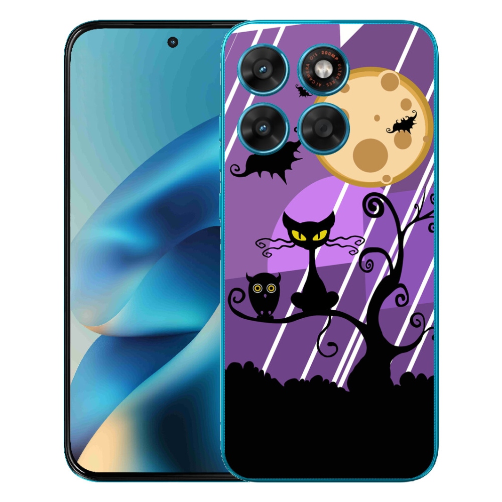 Gelový kryt mmCase na Motorola Moto G87/G77/G67 - halloween
