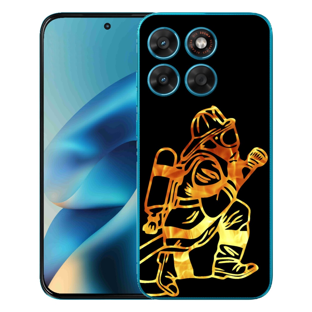 Gelový kryt mmCase na Motorola Moto G87/G77/G67 - hasič 1