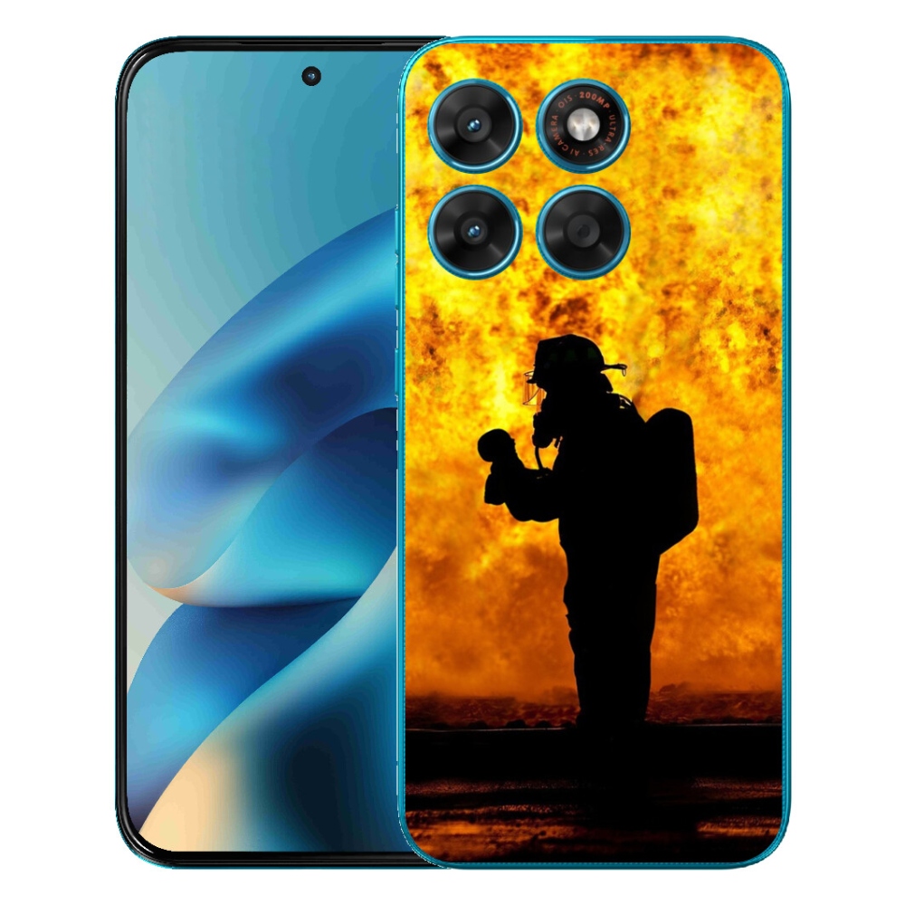 Gelový kryt mmCase na Motorola Moto G87/G77/G67 - hasič