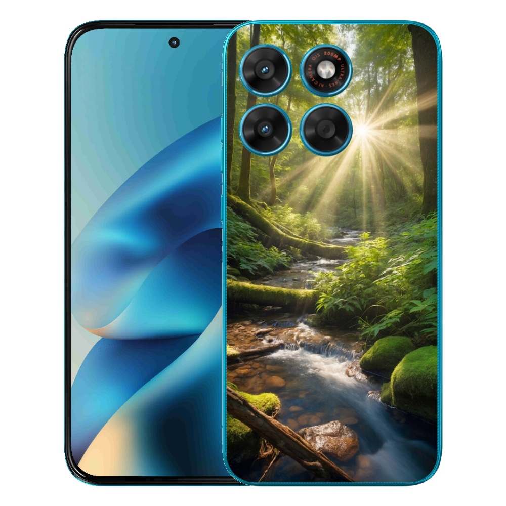 Gelový kryt mmCase na Motorola Moto G87/G77/G67 - hlubina lesa