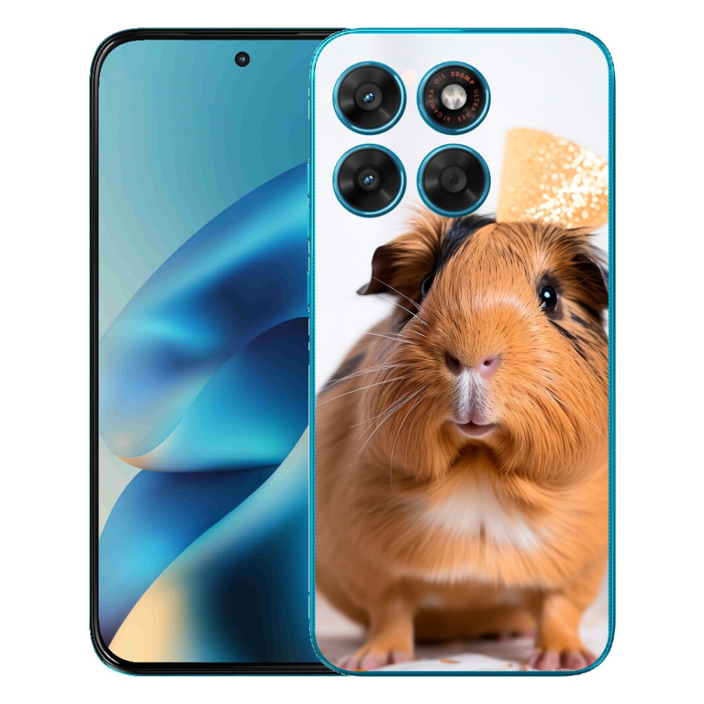 Gelový kryt mmCase na Motorola Moto G87/G77/G67 - hnědé morče
