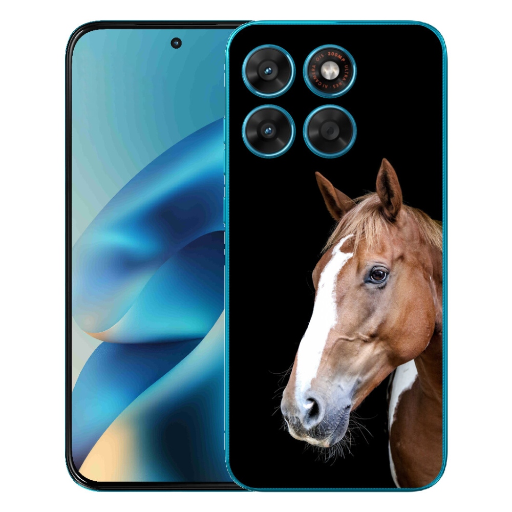 Gelový kryt mmCase na Motorola Moto G87/G77/G67 - hnědý kůň 3