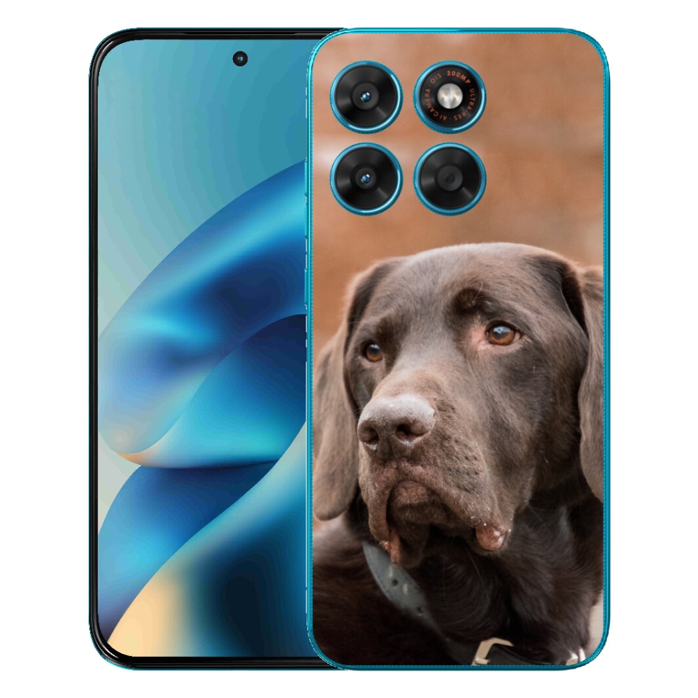 Gelový kryt mmCase na Motorola Moto G87/G77/G67 - hnědý labrador