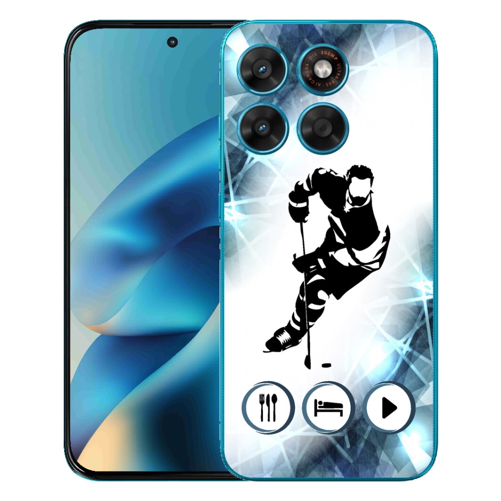 Gelový kryt mmCase na Motorola Moto G87/G77/G67 - hokej 1