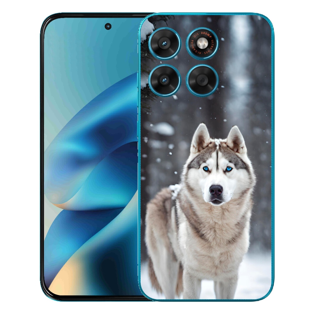 Gelový kryt mmCase na Motorola Moto G87/G77/G67 - husky 2